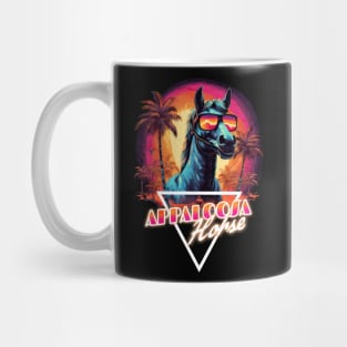 Retro Wave Appaloosa Horse Vibes Mug